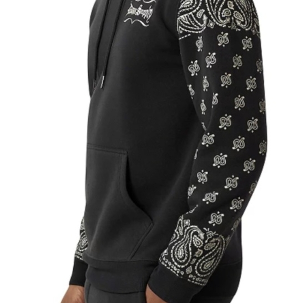 💋Black Paisley Hoodie💋 - Picture 3 of 9